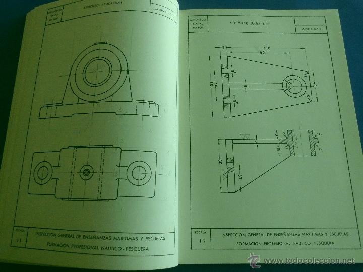 Libros de segunda mano: LIBRO - CURSO DE DIBUJO. MECANICO NAVAL MAYOR. 1968. - Foto 5