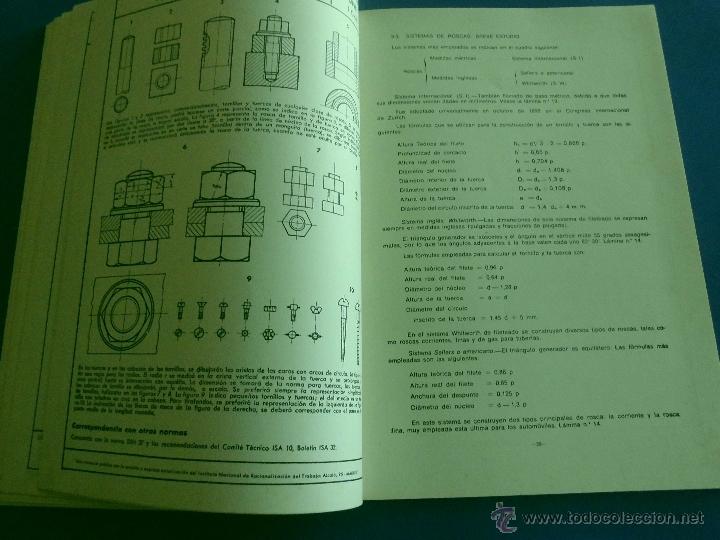 Libros de segunda mano: LIBRO - CURSO DE DIBUJO. MECANICO NAVAL MAYOR. 1968. - Foto 6