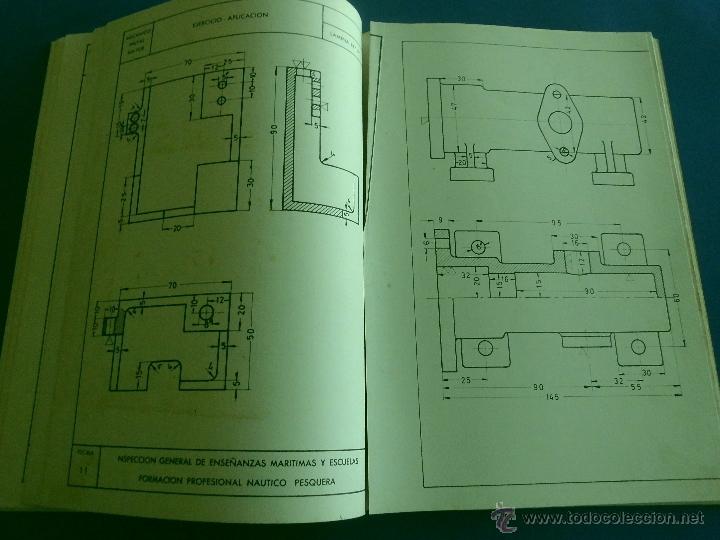 Libros de segunda mano: LIBRO - CURSO DE DIBUJO. MECANICO NAVAL MAYOR. 1968. - Foto 7