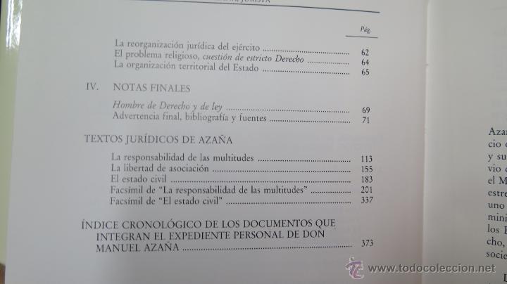 Libros de segunda mano: AZA&Ntilde;A JURISTA. ANTONIO PAU PEDRON - Foto 3