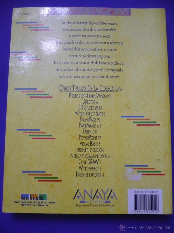 Libros de segunda mano: LIBRO - MANUAL IMPRESCINDIBLE DE WINDOWS 98. - Foto 4