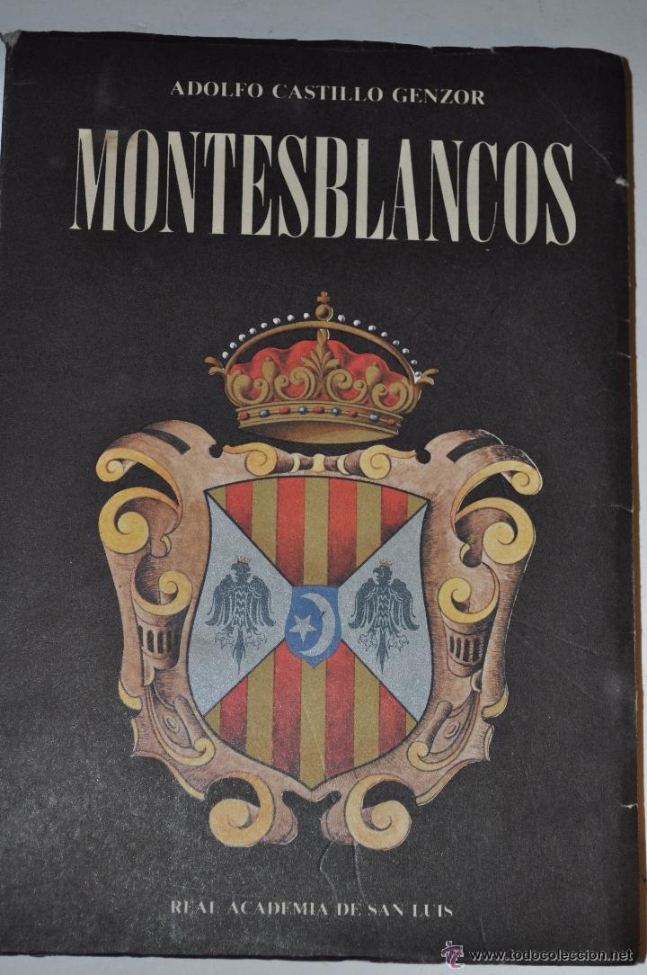 Libros de segunda mano: Adolfo Castillo Genzor - Montesblancos - Foto 1