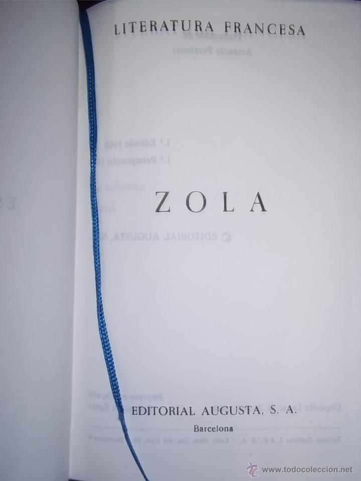 Libros de segunda mano: emile zola novelas. editorial augusta - Foto 3