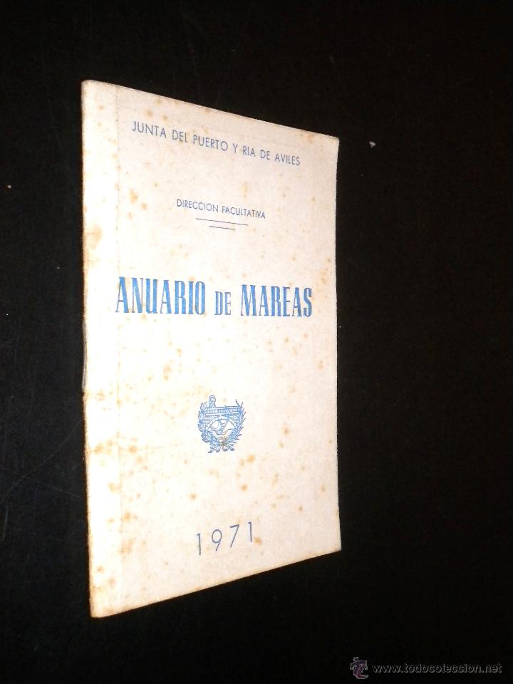 Libros de segunda mano: anuario de mareas 1971 / Junta del puerto y ria de aviles - Foto 1