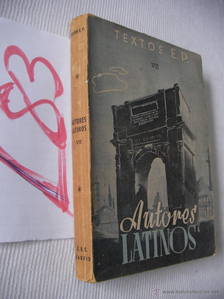 Libros de segunda mano: ANTIGUO LIBRO DE TEXTO - AUTORES LATINOS - Foto 1
