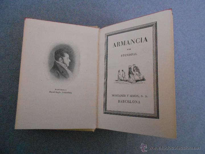 Libros de segunda mano: ARMANCIA DE STENDHAL - Foto 1