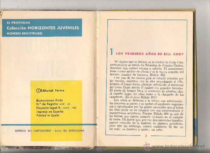 Libros de segunda mano: BUFALO BILL.  J. LLARCH. EDITORIAL FERMA. 1966. (Z2) - Foto 2