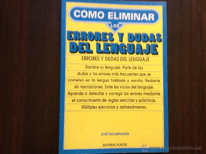 Libros de segunda mano: C&oacute;mo eliminar los errores y dudas del lenguaje - Foto 1