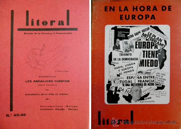 Livres d'occasion: LITORAL.  Revista de la Poes&iacute;a y el Pensamiento. N&uacute;meros 45 - 46.  1974.
