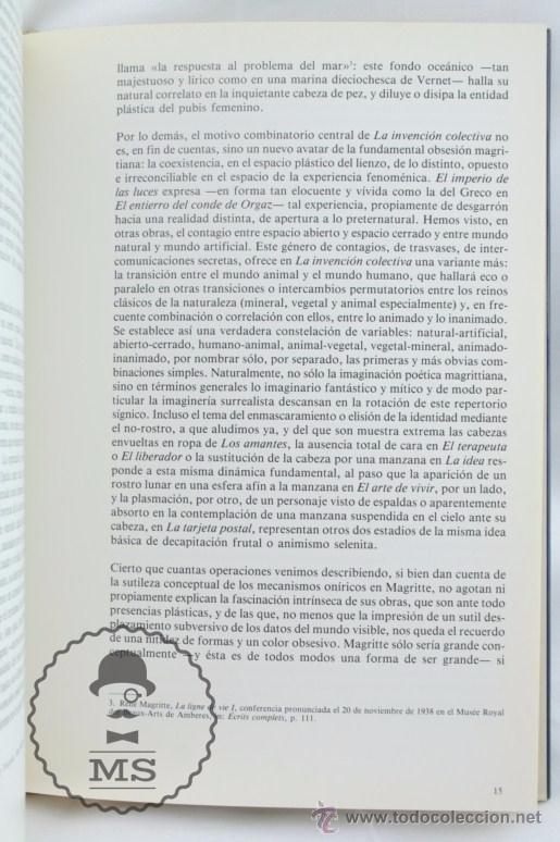 Libros de segunda mano: Libro Magritte. Pere Gimferrer - Ed. Pol&iacute;grafa, A&ntilde;o 1985 - Foto 3