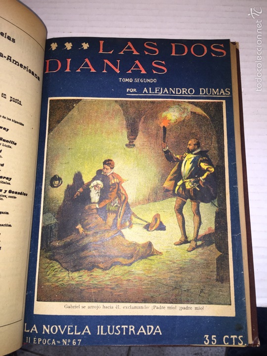 Libros de segunda mano: LAS DOS DIANAS. ALEJANDRO DUMAS. 3 TOMOS LA NOVELA ILUSTRADA - Foto 2