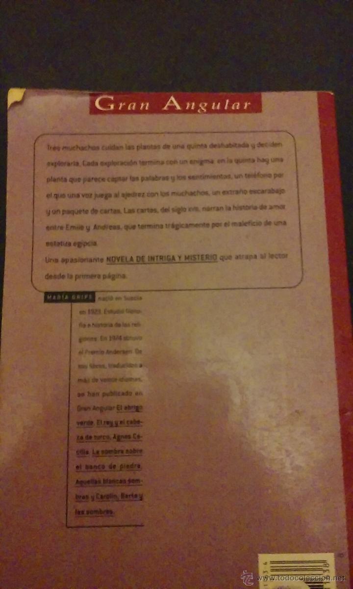 Libros de segunda mano: LOS ESCARABAJOS VUELAN AL ATARDECER - MAR&Iacute;A GRIPE - GRAN ANGULAR - Foto 2