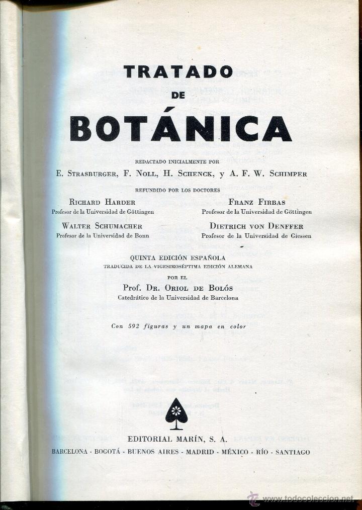 Libros de segunda mano: tratado de botanica -- strasburger - Foto 2