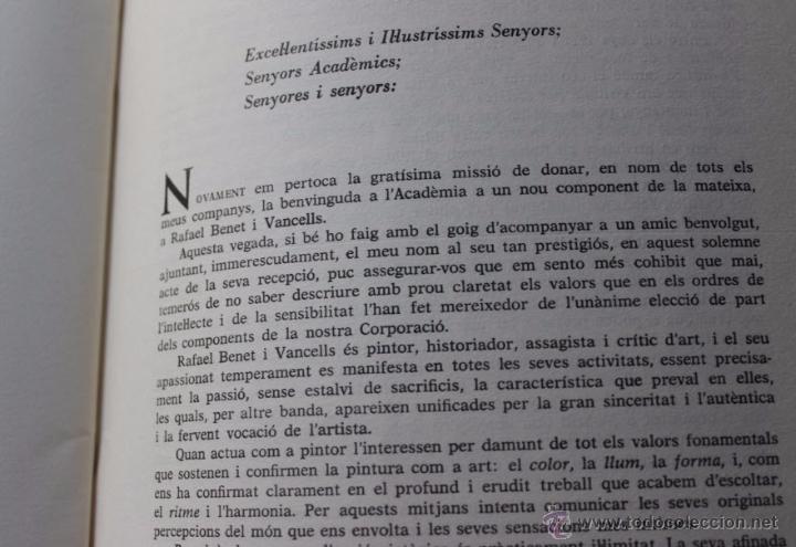 Libros de segunda mano: EL RITME UNIVERSAL  DISCURSO DE RAFAEL BENET I VANCELLS 1969, CATAL&Agrave; - Foto 4