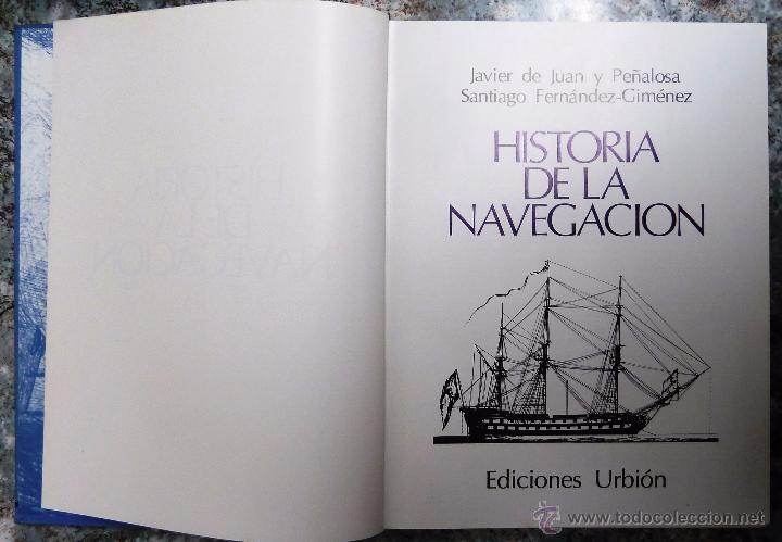 Libros de segunda mano: HISTORIA DE LA NAVEGACION. EDICIONES URBION 1977. BARCOS. - Foto 2