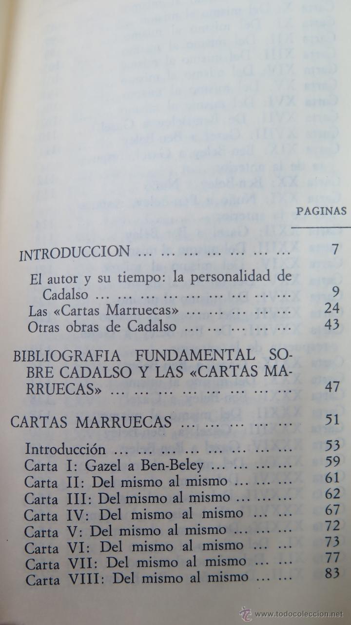 Libros de segunda mano: CARTAS MARRUECAS. JOSE CADALSO - Foto 2