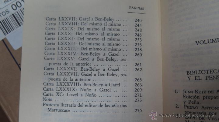 Libros de segunda mano: CARTAS MARRUECAS. JOSE CADALSO - Foto 5
