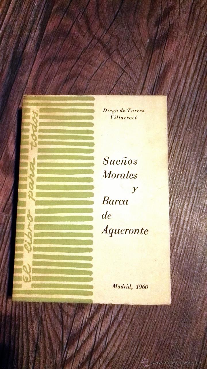Libros de segunda mano: Sue&ntilde;os morales y Barca de Aqueronte - Foto 1