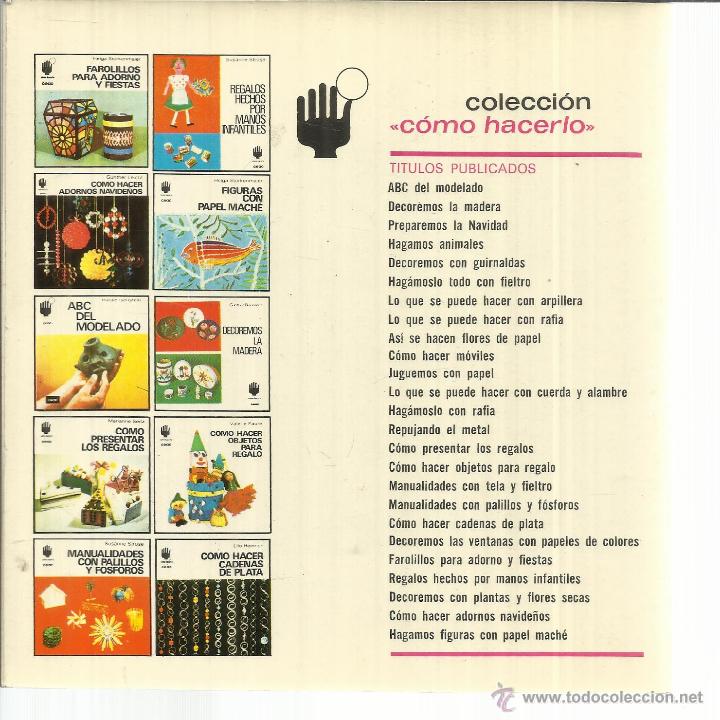 Libros de segunda mano: C&Oacute;MO HACER M&Oacute;VILES. T.M. SCHEGGER. CEAC. BARCELONA. 1980 - Foto 2