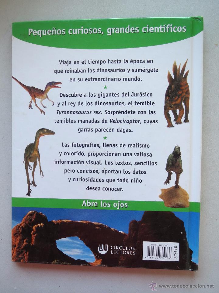 Libros de segunda mano: DINOSAURIOS - PEQUE&Ntilde;OS CURIOSOS, GRANDES CIENTIFICOS - CIRCULO DE LECTORES. - Foto 4