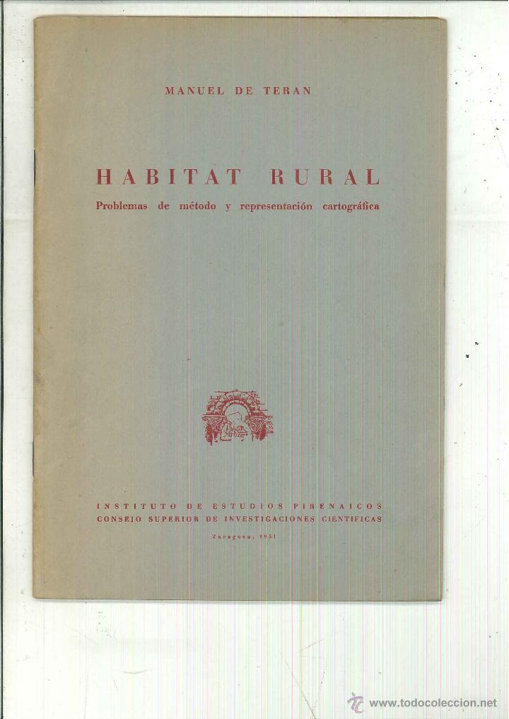 Libros de segunda mano: HABITAT RURAL. Manuel de Ter&aacute;n - Foto 1