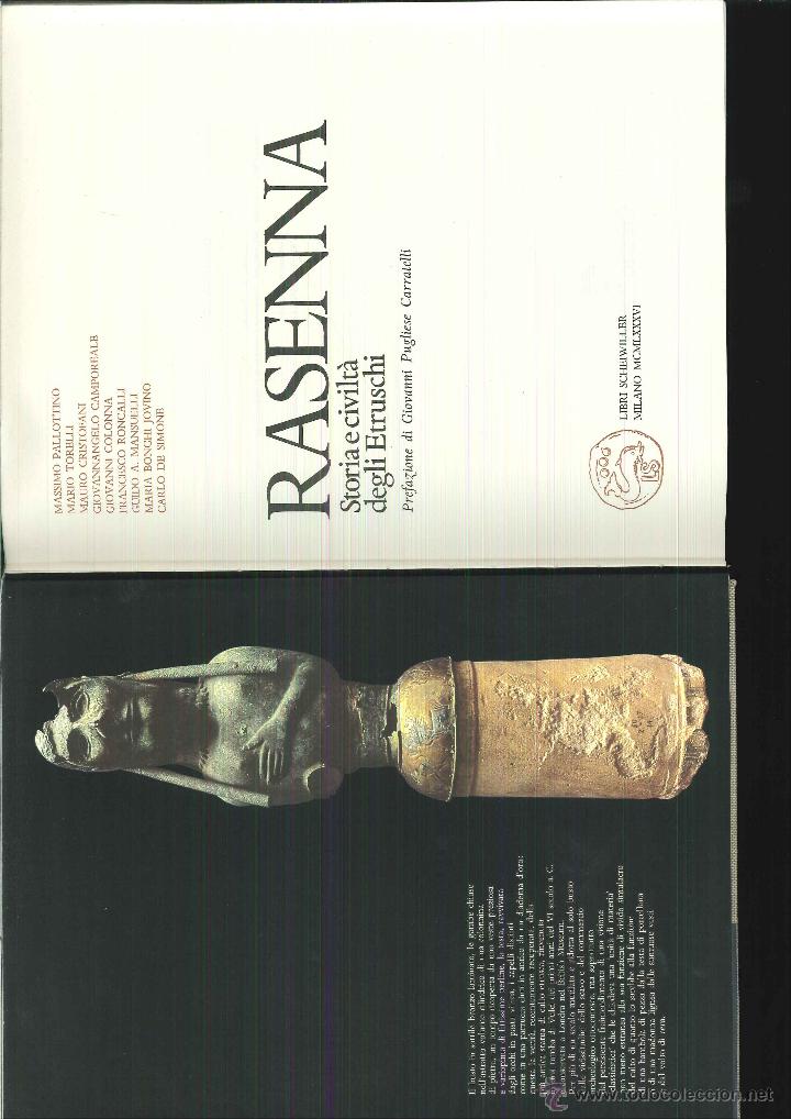Libros de segunda mano: RASENNA. STORIA E CIVIL&Agrave; ETRUSCHI - Foto 1