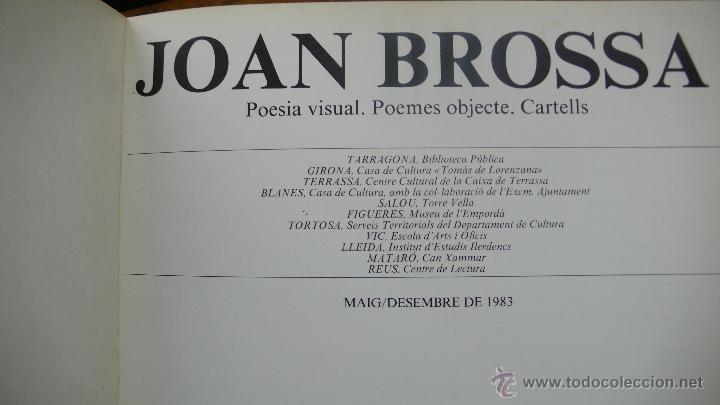 Libros de segunda mano: JOAN BROSSA POESIA VISUAL/POEMES OBJECTE/CARTELLS. 1983. - Foto 2