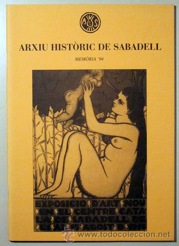 Libros de segunda mano: ARXIU HISTORIC DE SABADELL. Mem&ograve;ria 94 - Sabadell 1995 - Foto 1