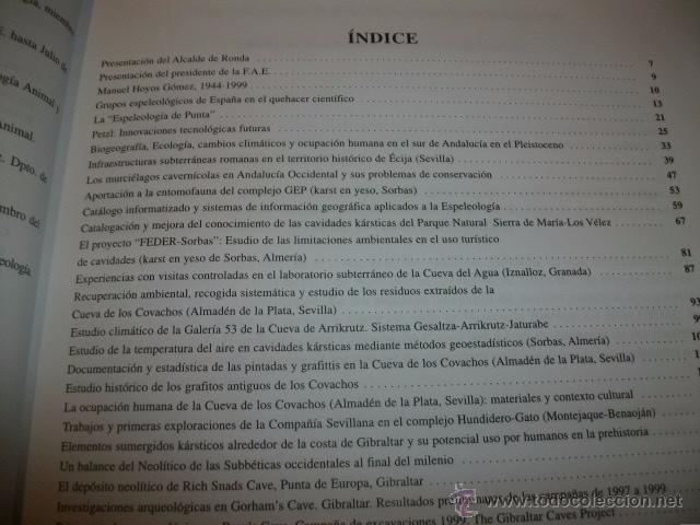 Libros de segunda mano: ACTAS DEL I CONGRESO ANDALUZ DE ESPELEOLOG&Iacute;A - Foto 3