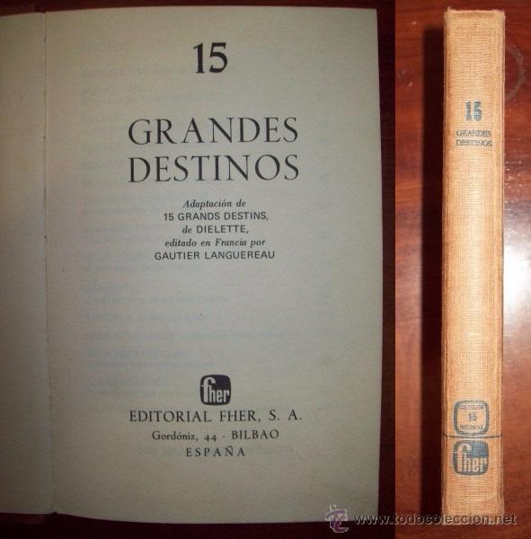 Libros de segunda mano: 15 GRANDES DESTINOS. [FHER] - Foto 1
