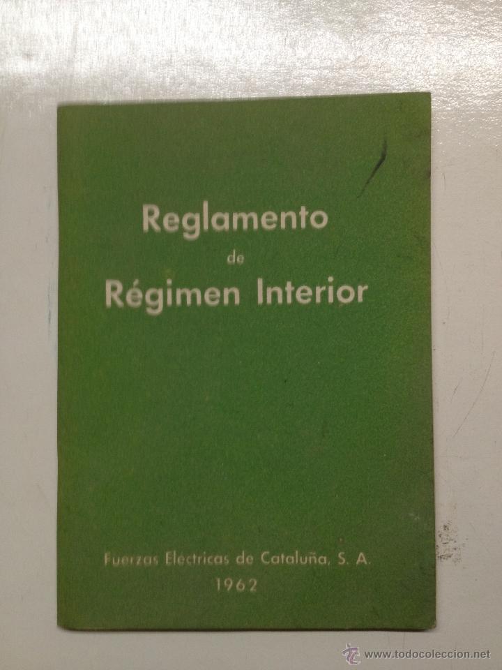 Libros de segunda mano: FUERZAS ELECTRICAS DE CATALU&Ntilde;A reglamento regimen interior - Foto 1