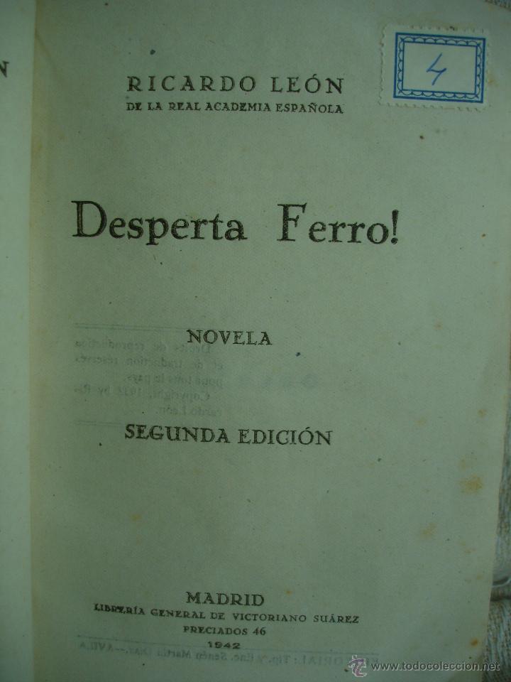 Libros de segunda mano: Ricardo Le&oacute;n. Desperta Ferro - Foto 2