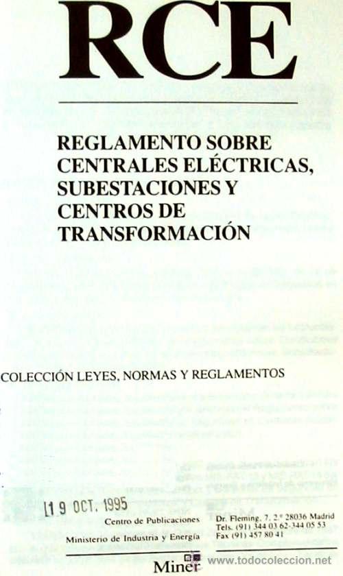 Libros de segunda mano: REGLAMENTO SOBRE CENTRALES EL&Eacute;CTRICAS, SUBESTACIONES Y CENTROS DE TRANSFORMACI&Oacute;N - 1995 - Foto 2