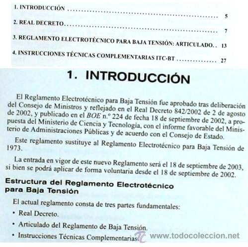 Libros de segunda mano: REGLAMENTO ELECTROT&Eacute;CNICO PARA BAJA TENSI&Oacute;N - INCLUYE INSTRUCCIONES T&Eacute;CNICAS COMPLEMENTARIAS - 2003 - Foto 3