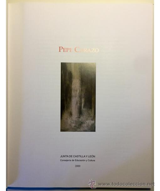 Libros de segunda mano: PEPE CARAZO. SILENCIO. . Junta de Castilla y Le&oacute;n. 2000. - Foto 2
