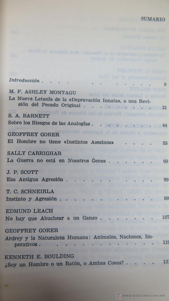 Libros de segunda mano: HOMBRE Y AGRESION. VV.AA. ED. KAIROS - Foto 2