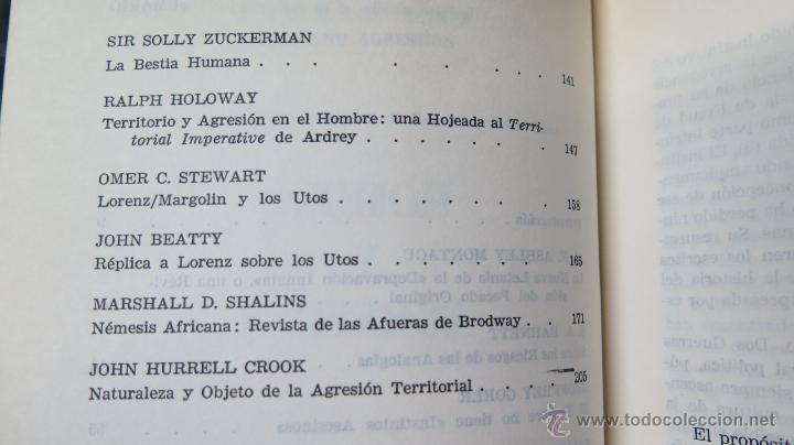 Libros de segunda mano: HOMBRE Y AGRESION. VV.AA. ED. KAIROS - Foto 3