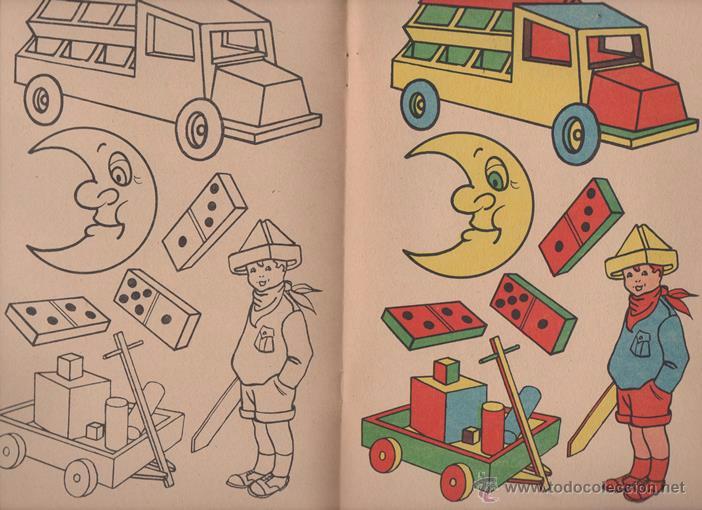 Libros de segunda mano: LIBRO PARA PINTAR Y COLOREAR EDICIONES MULDER HOLANDA NETHERLANDS 8 PAG DECADA 1960 IMPECABLE - Foto 2