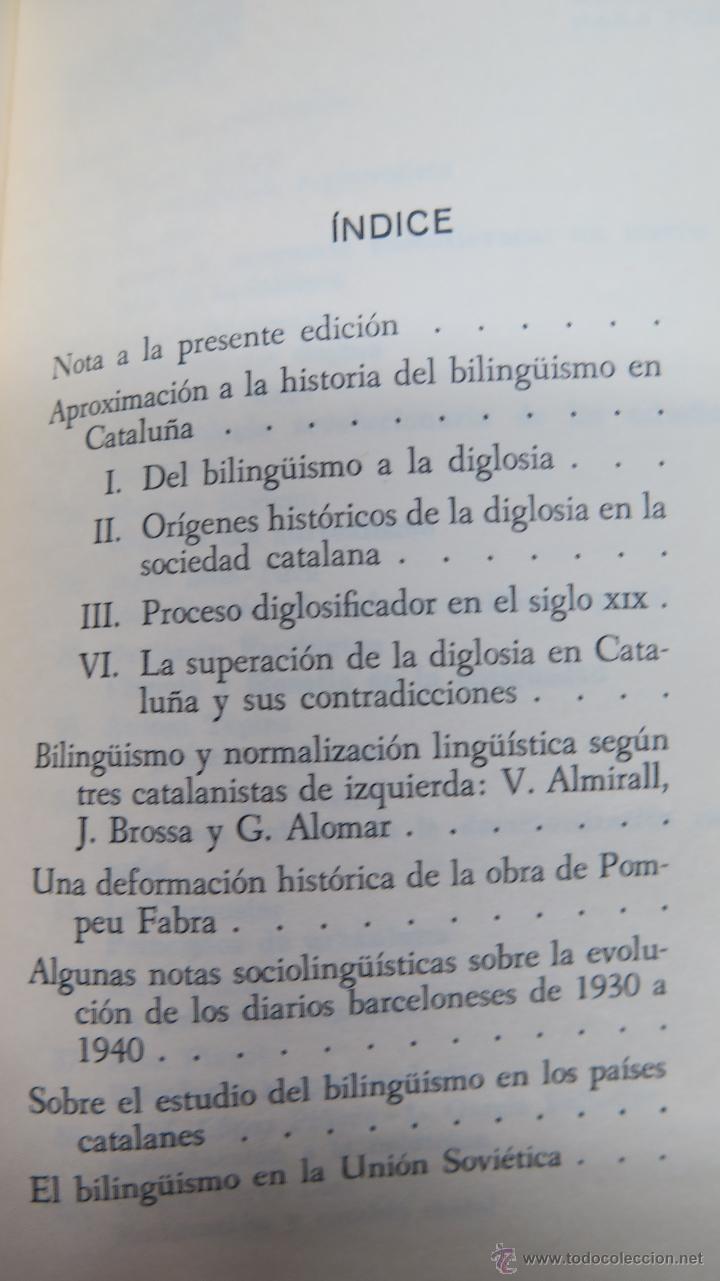 Libros de segunda mano: ENSAYOS SOBRE EL BILINGUISMO. FRANCESC VALLVERDU - Foto 2