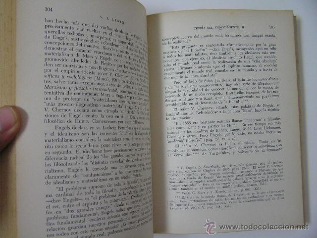 Libros de segunda mano: materialismo y empiriocriticismo,lenin,1970,estudio ed,ref marx bs14 - Foto 5