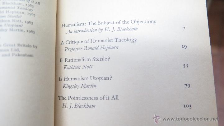 Libros de segunda mano: OBJECTIONS TO HUMANISM. VV.AA - Foto 2