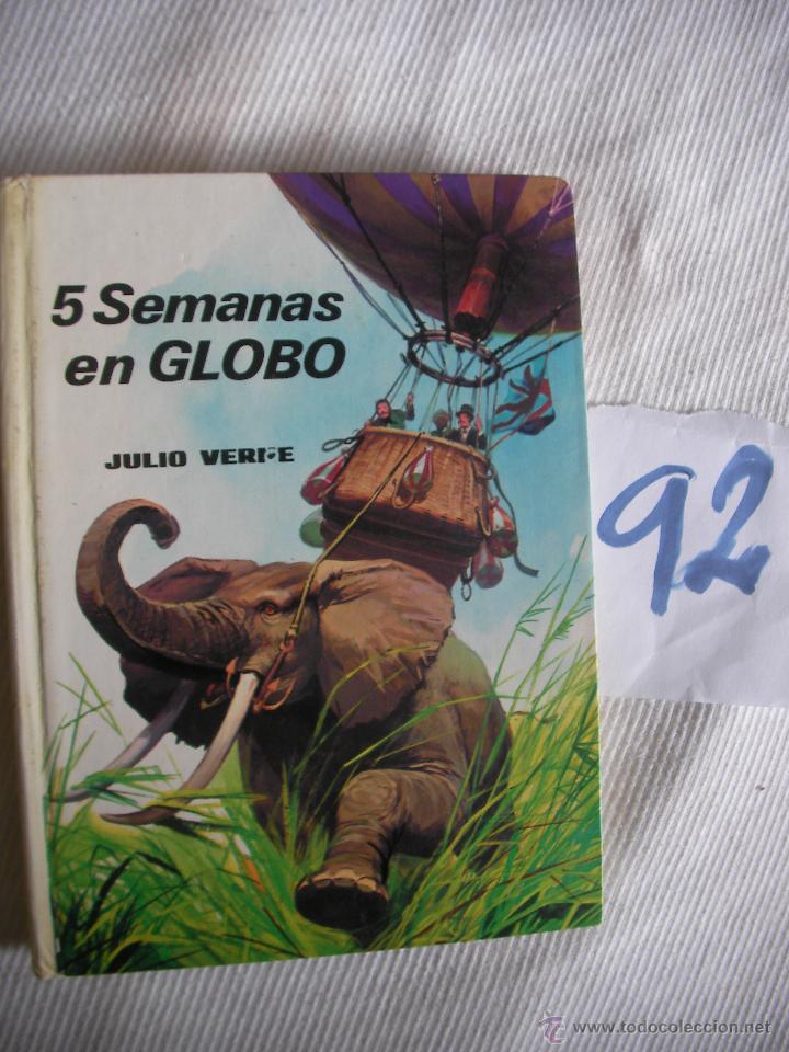 Libros de segunda mano: 5 SEMANAS EN GLOBO - JULIO VERNE - ENVIO GRATIS A ESPA&Ntilde;A - Foto 1