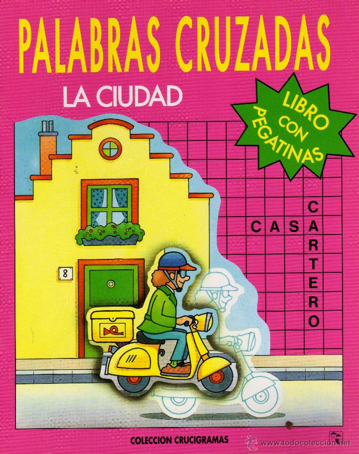 Libros de segunda mano: Pasatiempo infantil Palabras cruzadas La ciudad. Con pegatinas