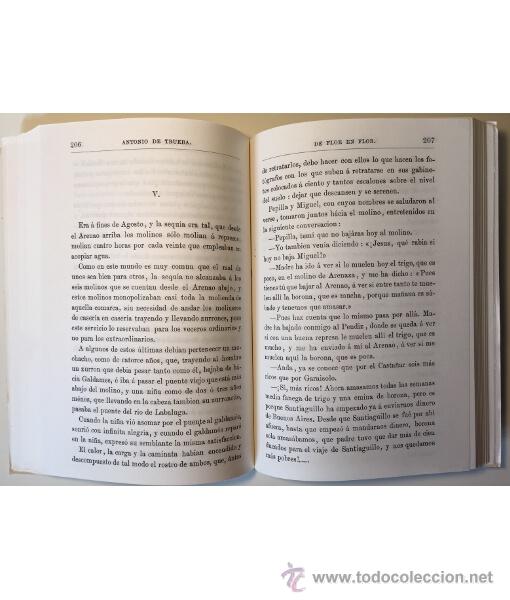 Libros de segunda mano: DE FLOR EN FLOR. FACS&Iacute;MIL. Antonio de Trueba. Amigos del Libro Vasco. 1986. - Foto 3