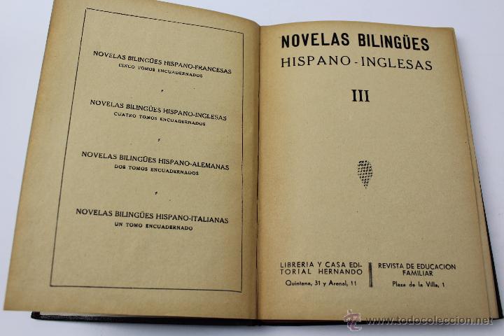 Libros de segunda mano: L-2008. NOVELAS BILING&Uuml;ES HISPANO-INGLESAS III. EDITORIAL HERNANDO - Foto 2