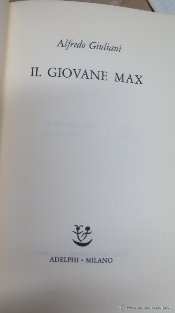 Libros de segunda mano: IL GIOVANE MAX. ALFREDO GIULIANI - Foto 2