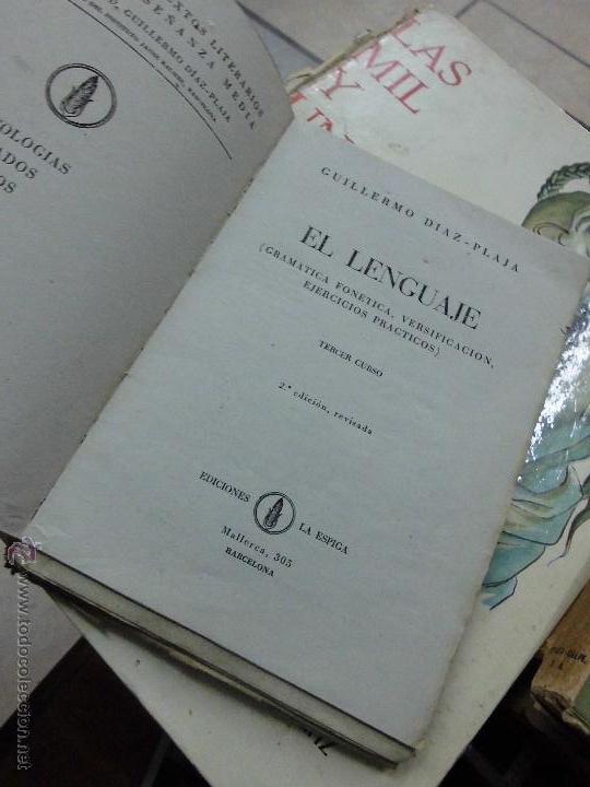 Libros de segunda mano: Libro El lenguaje tercer curso 1941 Ed. la espiga L-8136-121 - Foto 2