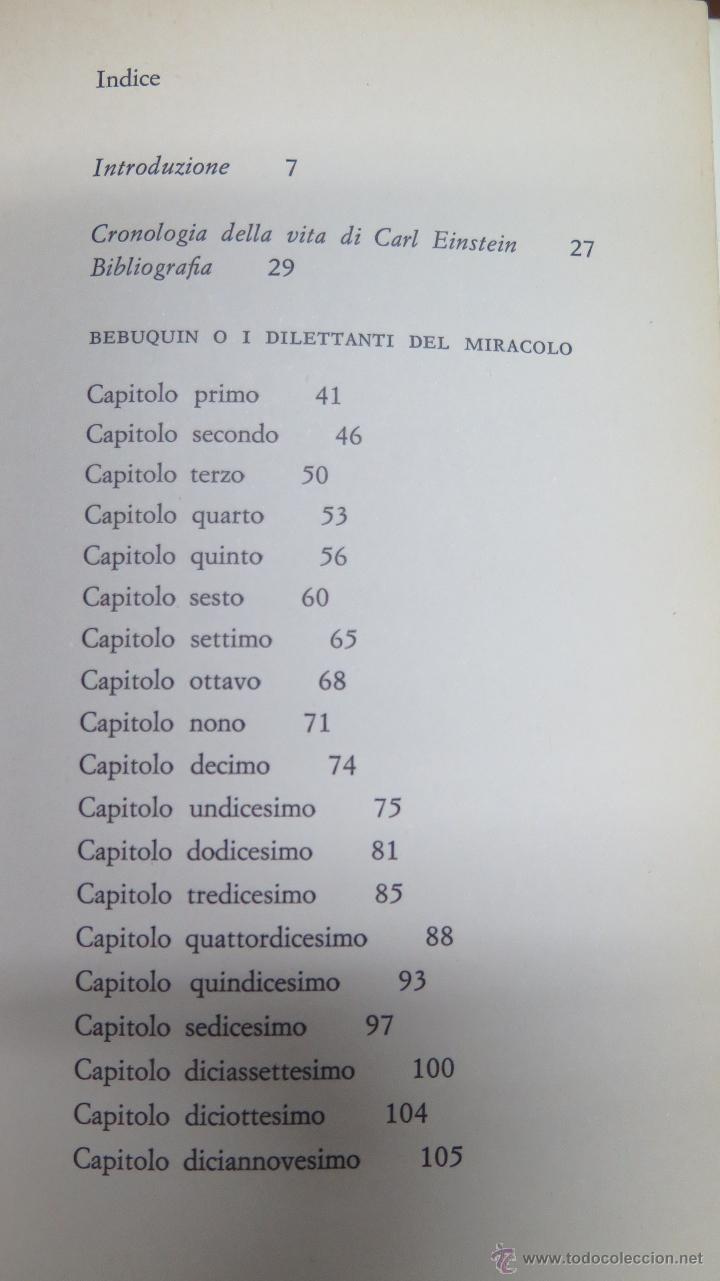 Libros de segunda mano: BEBUQUIN O I DILETANTI DEL MIRACOLO. EINSTEIN - Foto 2
