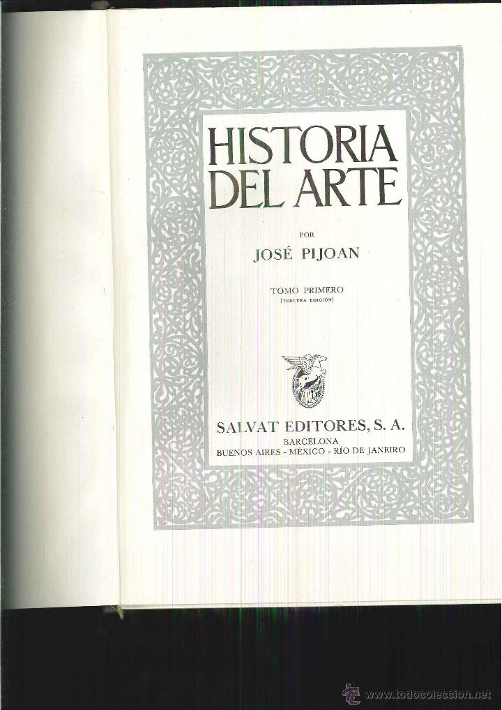 Libros de segunda mano: HISTORIA DEL ARTE. Jos&eacute; Pijoan - Foto 1