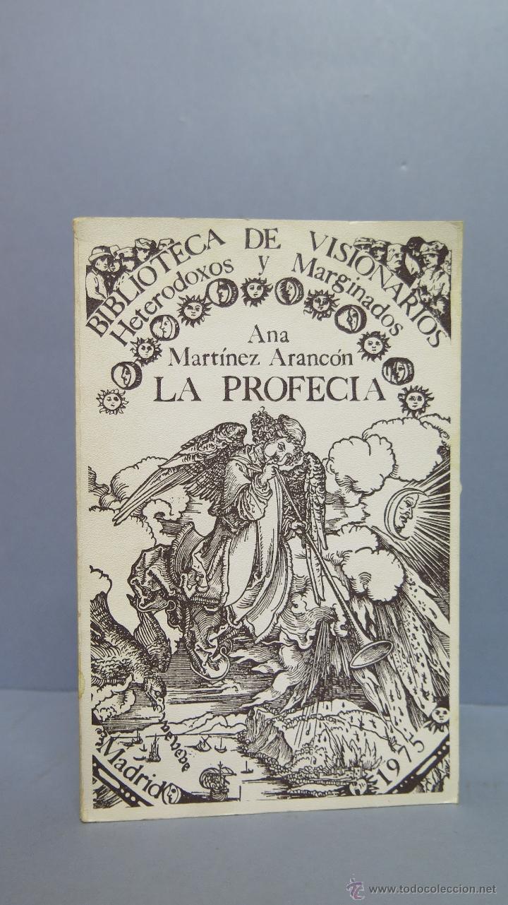 Libros de segunda mano: LA PROFECIA. ANA MARTINEZ ARANCON - Foto 1